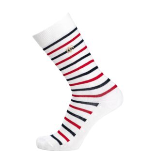 Maison Broussaud - Les marinières bleu blanc rouge Elysée x Maison Broussaud  chaussettes homme  coton blanc
