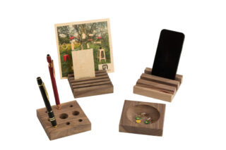 Manufacture Jacquemin - Organiseur de bureau modulable Le Quatre-Quarts en noyer
