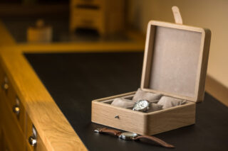Manufacture Jacquemin - Coffret à montres en chêne 4 montres