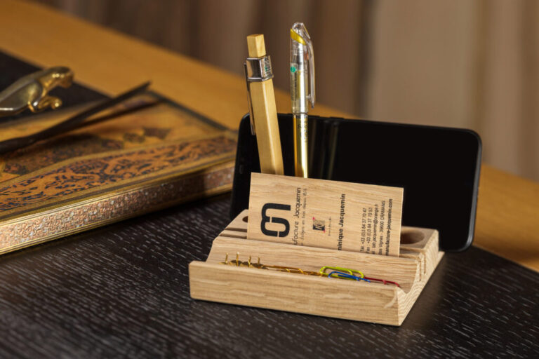 Manufacture Jacquemin - Organiseur de bureau en chêne - Petit modèle