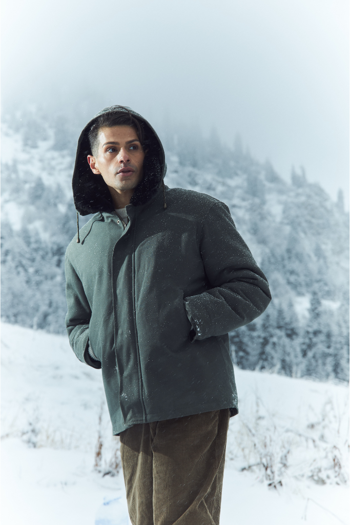 Coulange - Parka Heritage verte kaki – 3XL