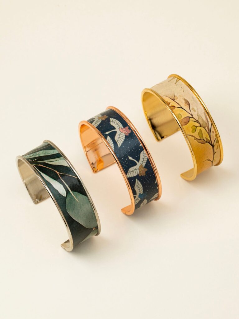 lili-bellule - YAKUSHIMA – Marine / Argent / 20 mm