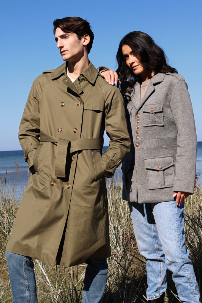 Coulange - Trench coat vert kaki M67 – 3XL