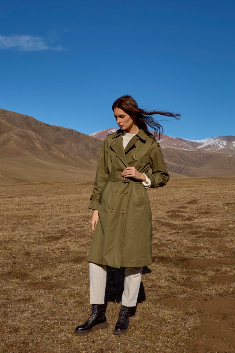 Coulange - Trench coat vert kaki M67 – 46