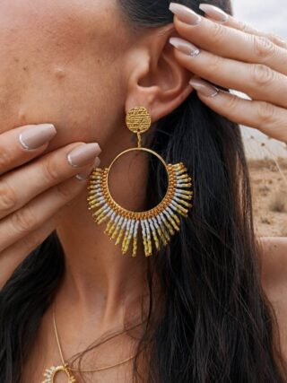 Valdyria - Boucles D’oreilles Pendantes Mira Helia