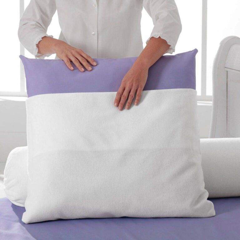 ESSENTIELS PAR CAMIF - Protège oreiller molleton anti acariens et bactérien sans ourlet 65x65 cm Anais