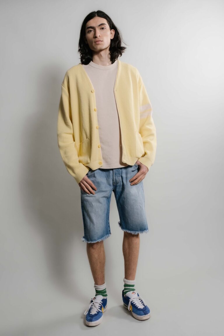 Nitto Knitwear - Youri cardigan Collège - Citron – L