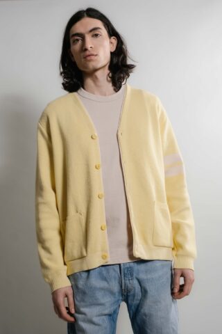 Nitto Knitwear - Youri cardigan Collège – Citron