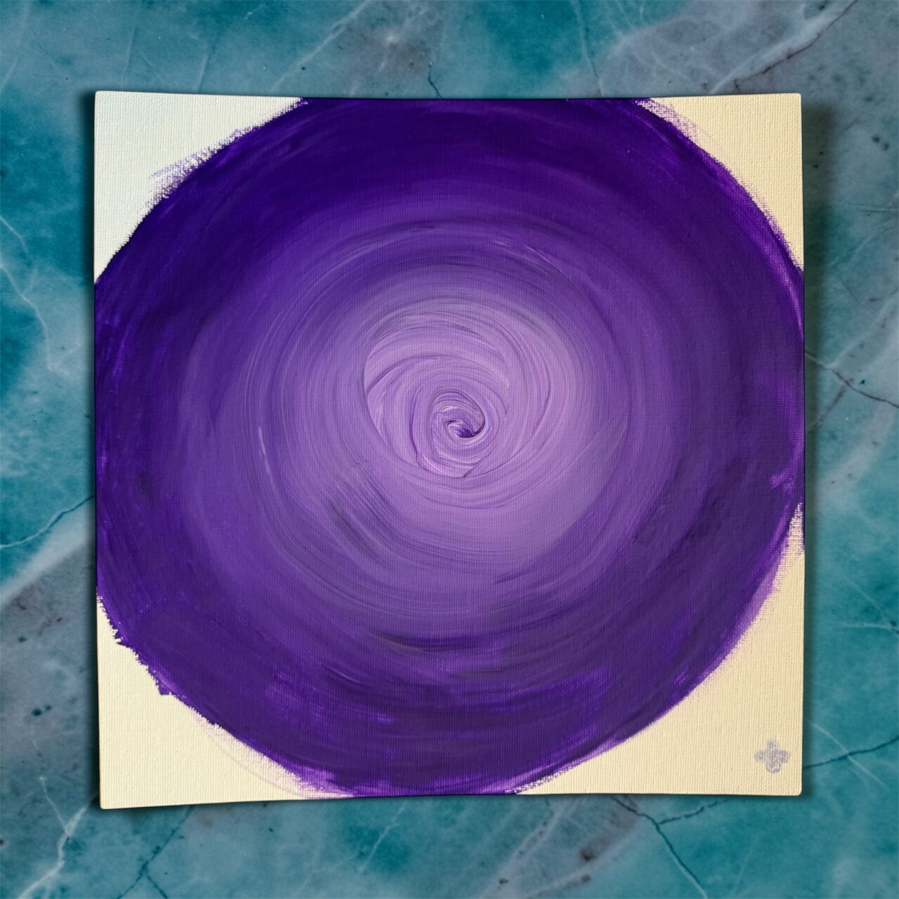 Photoroom 20260227 180953 Divine Harmonie - Tableau Chakra Coronal – Violet - Blanc