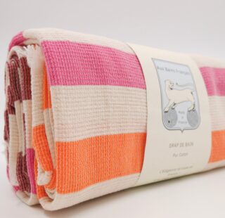 Aux Bains Français - Drap de Plage Rosa