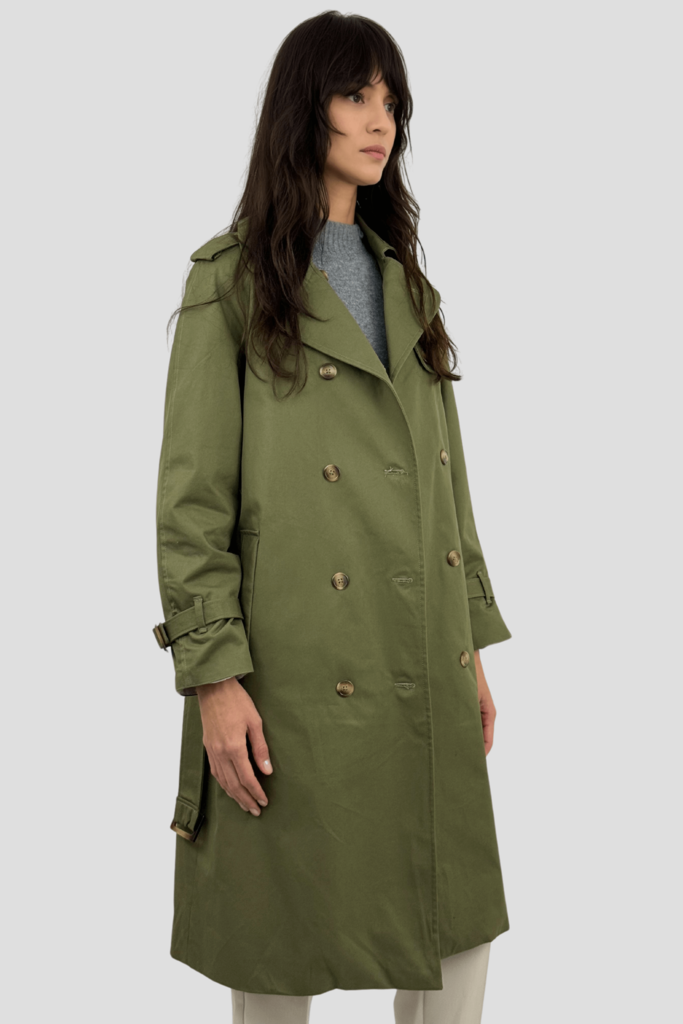 Coulange - Trench coat vert kaki M67 – 46