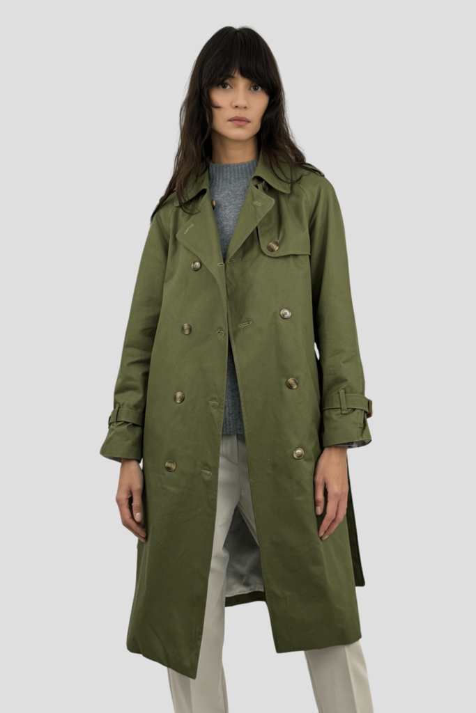 Coulange - Trench coat vert kaki M67 – 46