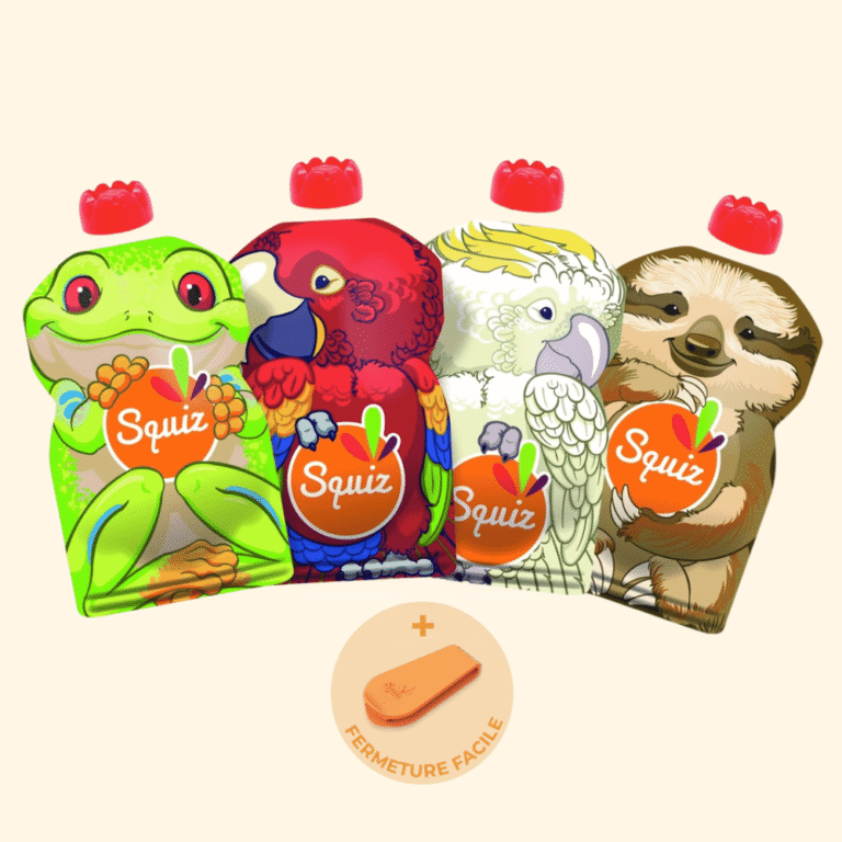 Anotherway - Gourdes compote réutilisables x4 - Amazonie