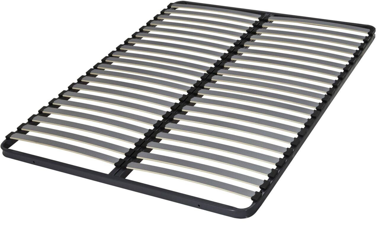 Web JPG 01 de sommiers sommiers a lattes gris metal elementaire n 100369352063 COSI PAR CAMIF - Sommier cadre à lattes Elana