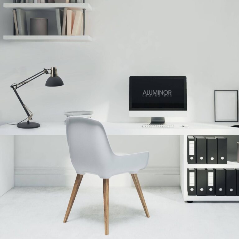 ESSENTIELS PAR CAMIF - Lampe de bureau Calypsa - Aluminor