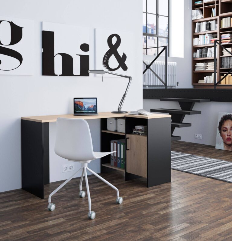 C.PRO PAR CAMIF - Bureau d'angle Garry noir