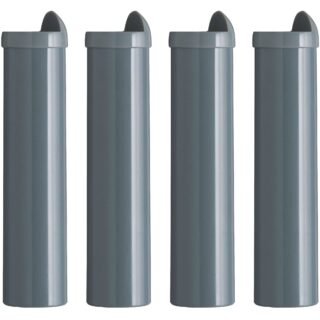 Lot de 4 pieds gris pour sommiers cadre métal par la marque Camif Camif - Lot de 4 pieds gris pour sommiers cadre métal