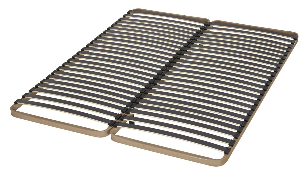 Web JPG Sommier 224 2X80X200 ESSENTIELS PAR CAMIF - Sommier cadre à lattes Evy