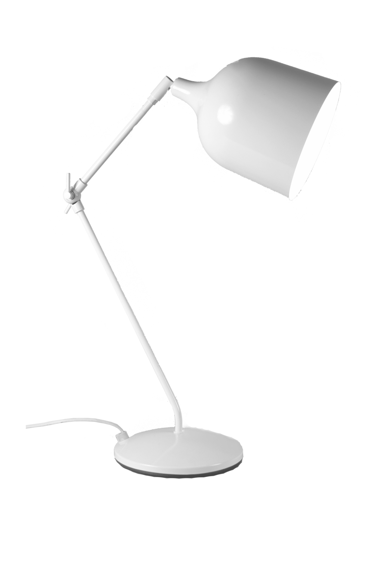 Web PNG 01 de luminaires lampes blanc acier n n 100359841277 ESSENTIELS PAR CAMIF - Lampe à poser Mekano - Aluminor
