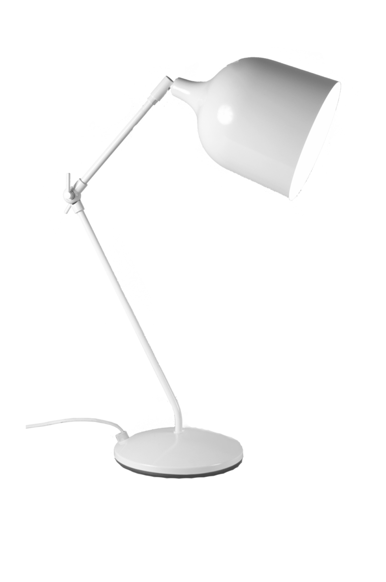 Web PNG 01 de luminaires lampes blanc acier n n 100359841277 ESSENTIELS PAR CAMIF - Lampe à poser Mekano - Aluminor