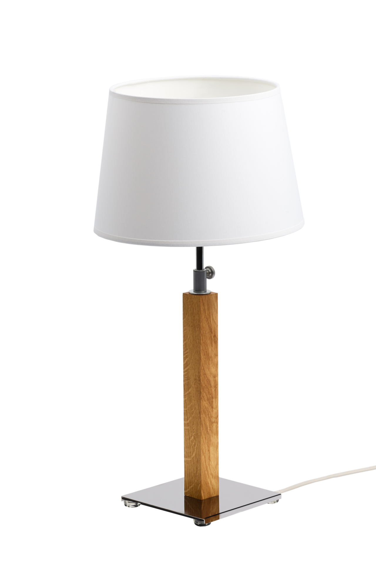 Web PNG 01 de luminaires lampes bois clair bois n n 100359901299 ESSENTIELS PAR CAMIF - Lampe à poser Quatro Up - Aluminor