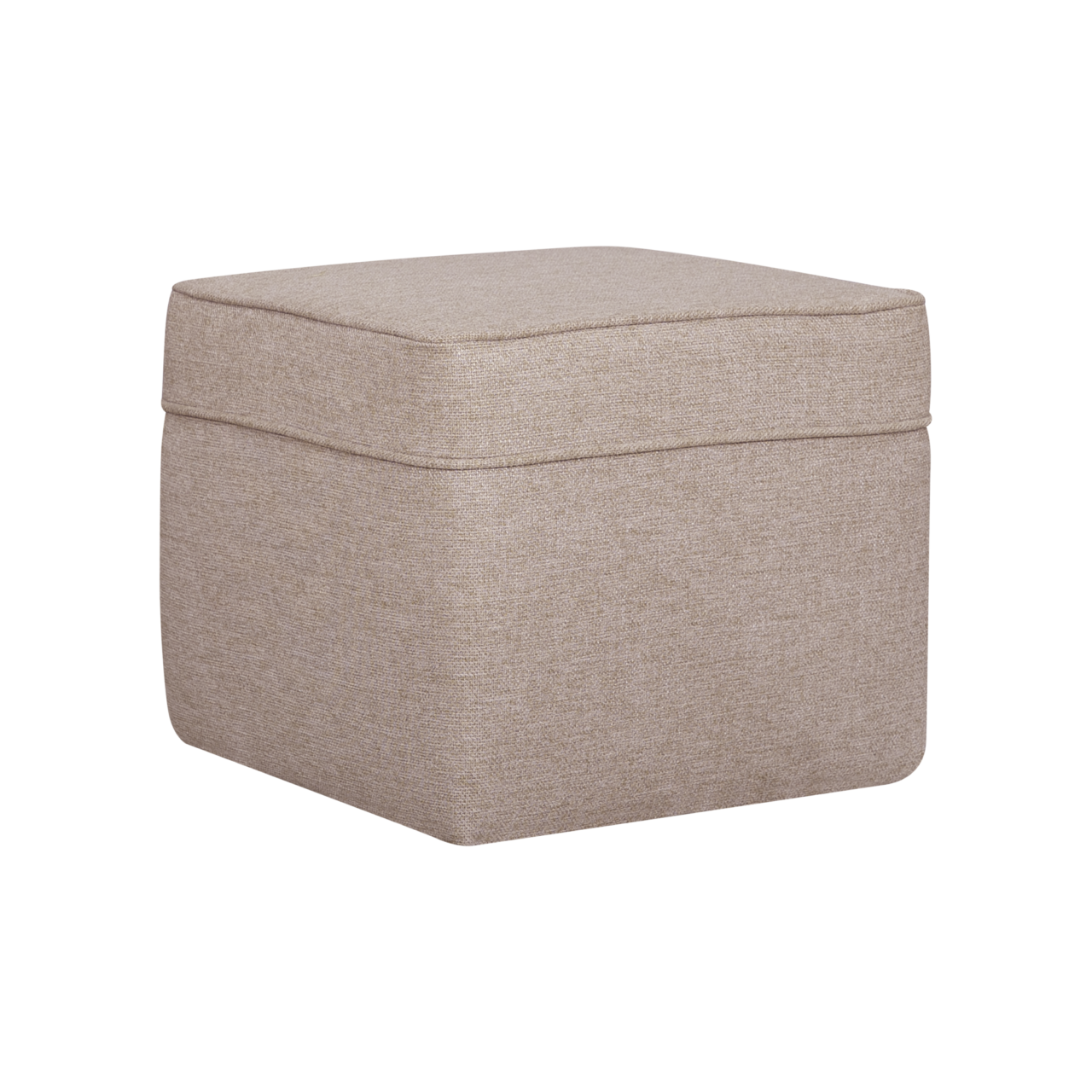 ESSENTIELS PAR CAMIF - Pouf carré tissu Ondine