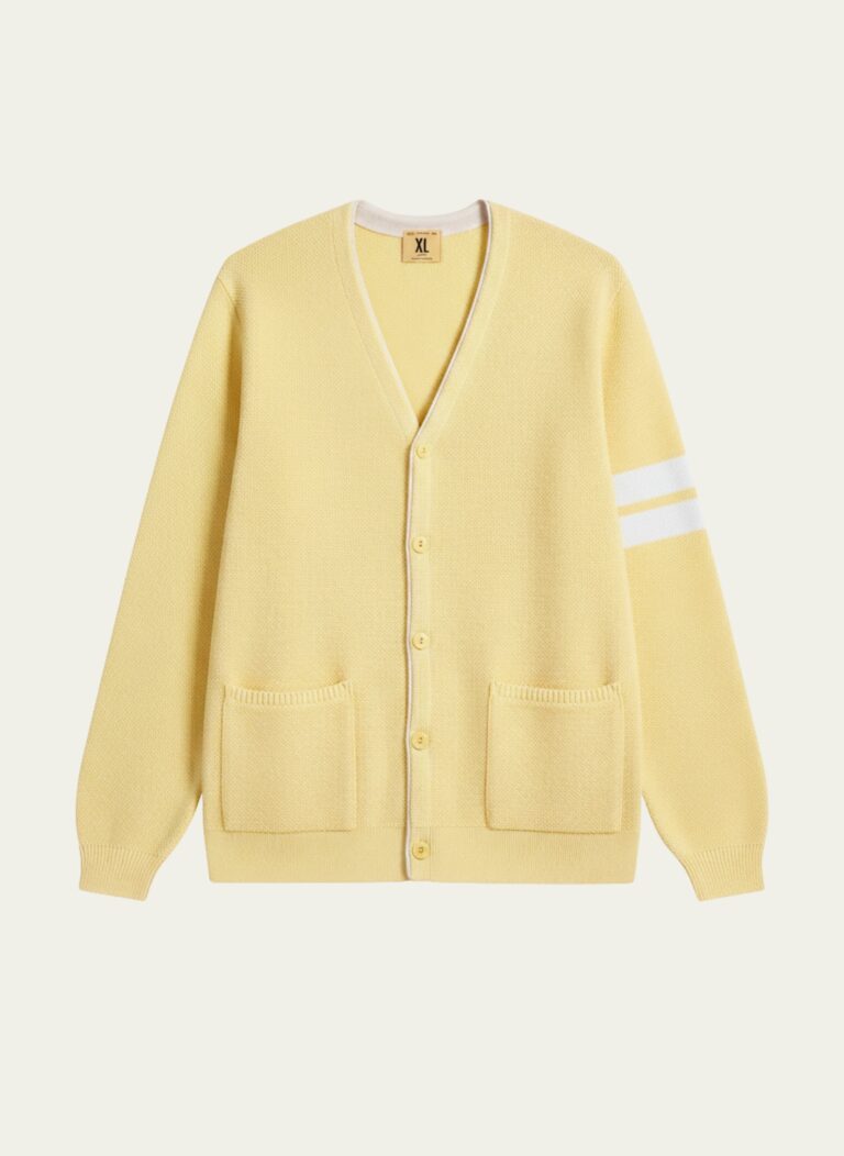 Nitto Knitwear - Youri cardigan Collège - Citron – L