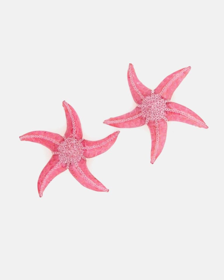 Ciléa Bijoux - Boucle d'oreille Ariel - Grand – Blanc / Clip (oreilles non percées)