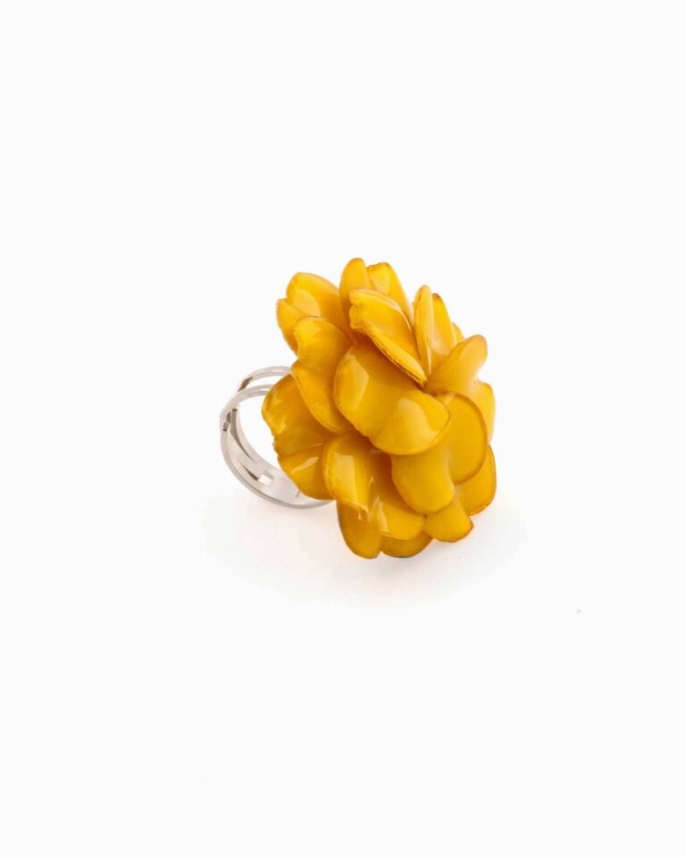 Ciléa Bijoux - Bague Géranium - Grand – Citron