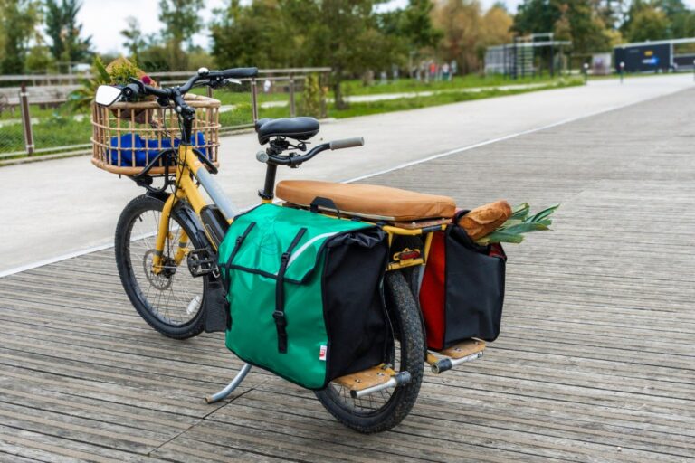 Atelier de la Baleine à Bosse - Sacoche vélo longtail / Midtail - CARGOLAINE – duo
