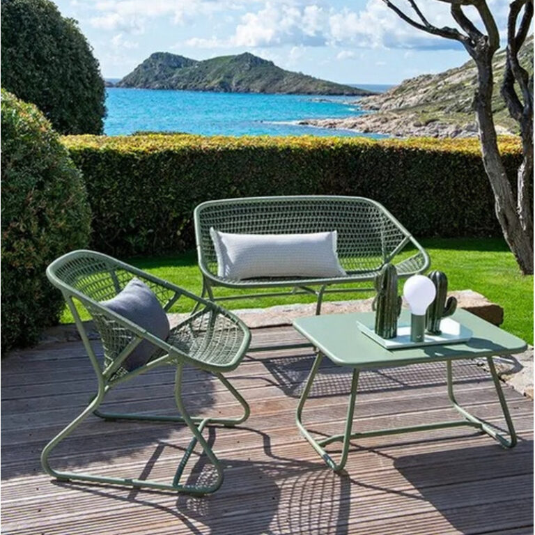 FERMOB - Banquette FERMOB Sixties 2 places en métal - 5 coloris