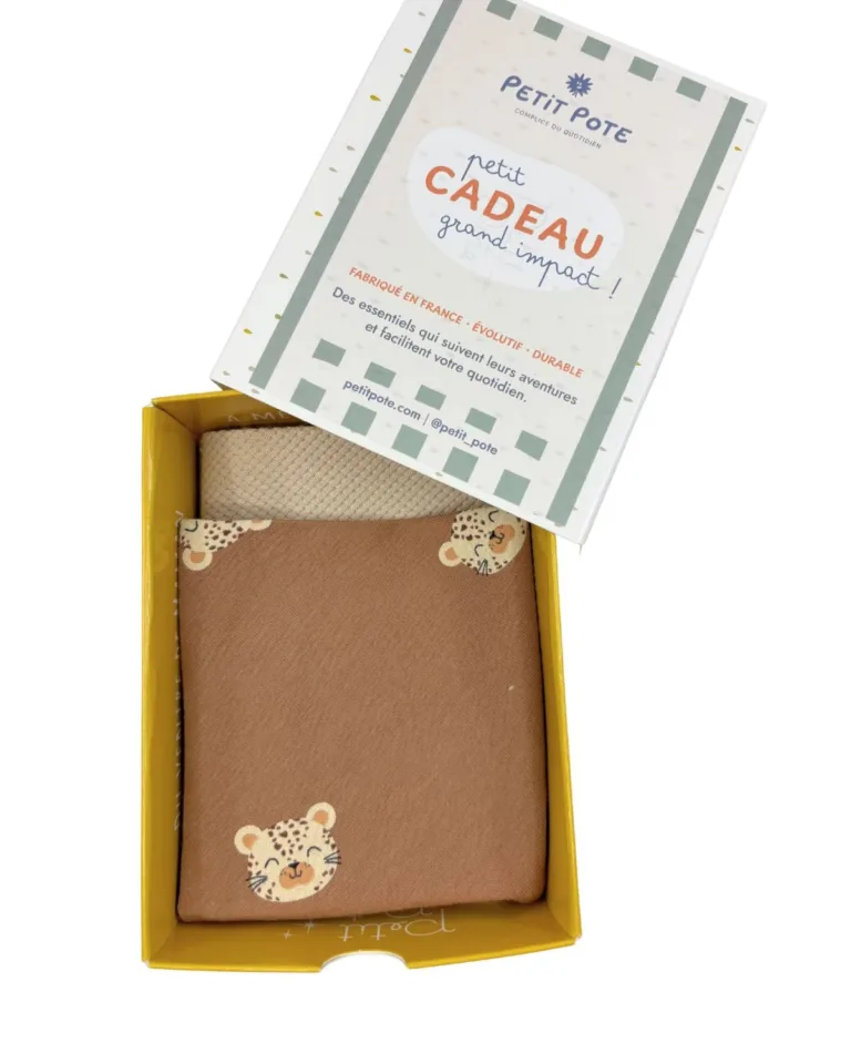 Petit Pote - Bavoirs bandana bébé - Lot de 2 – Taille unique / N&B