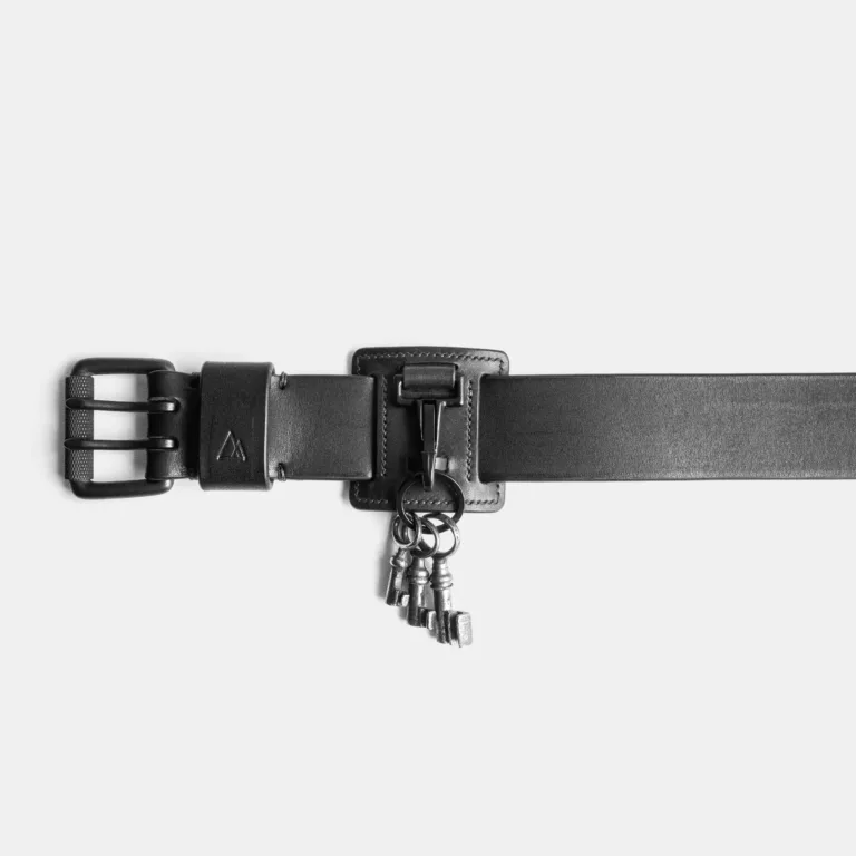 Darksails - Porte-Clés de Ceinture en Cuir Noir