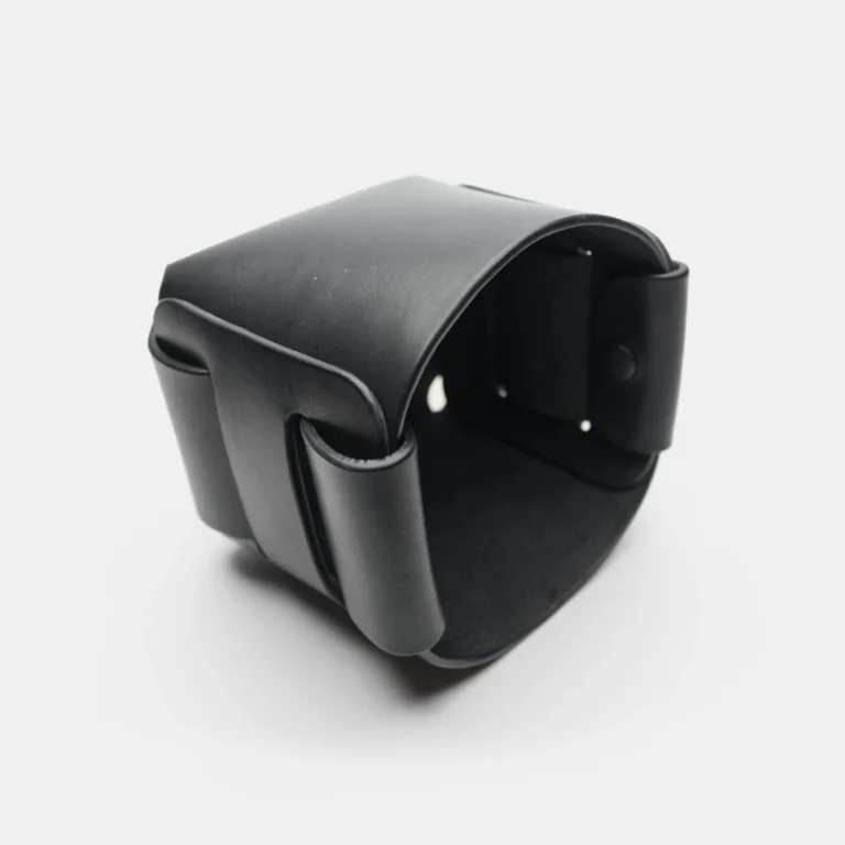 Darksails - Panier de Rangement en Cuir Noir