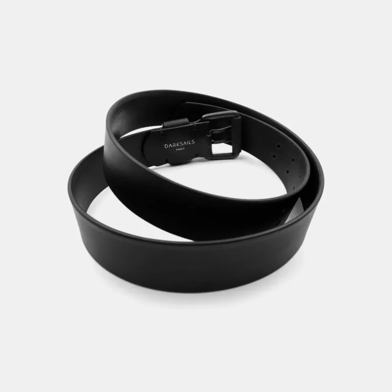 Darksails - Ceinture Cuir Noir Sur-Mesure