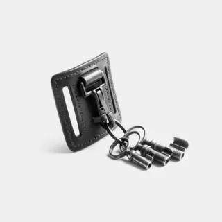Darksails - Porte-Clés de Ceinture en Cuir Noir