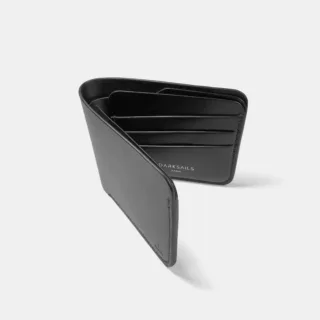 Darksails - Portefeuille en Cuir Noir