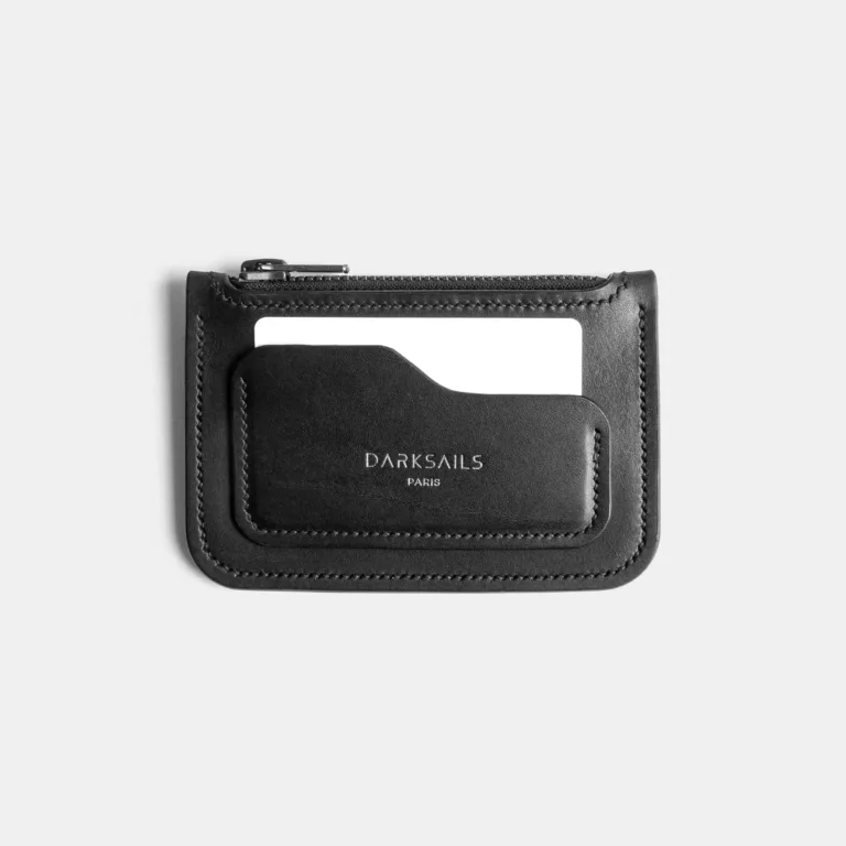Darksails - Porte-Monnaie en Cuir Noir