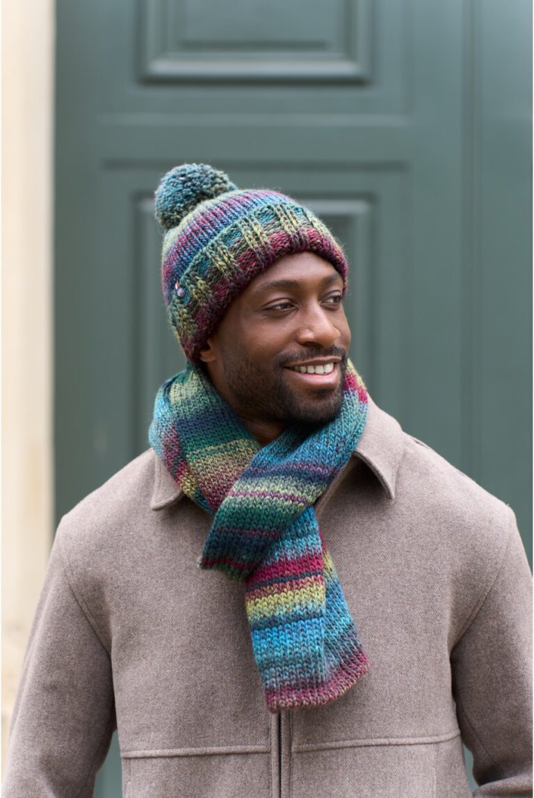 Maison Bonnefoy - Bonnet Rafael avec pompon Vert Griotte