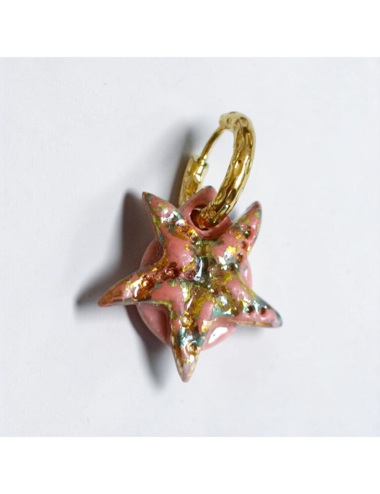 L’Atelier de Patricia - Boucles d'oreilles interchangeable - coquillages – Marron clair