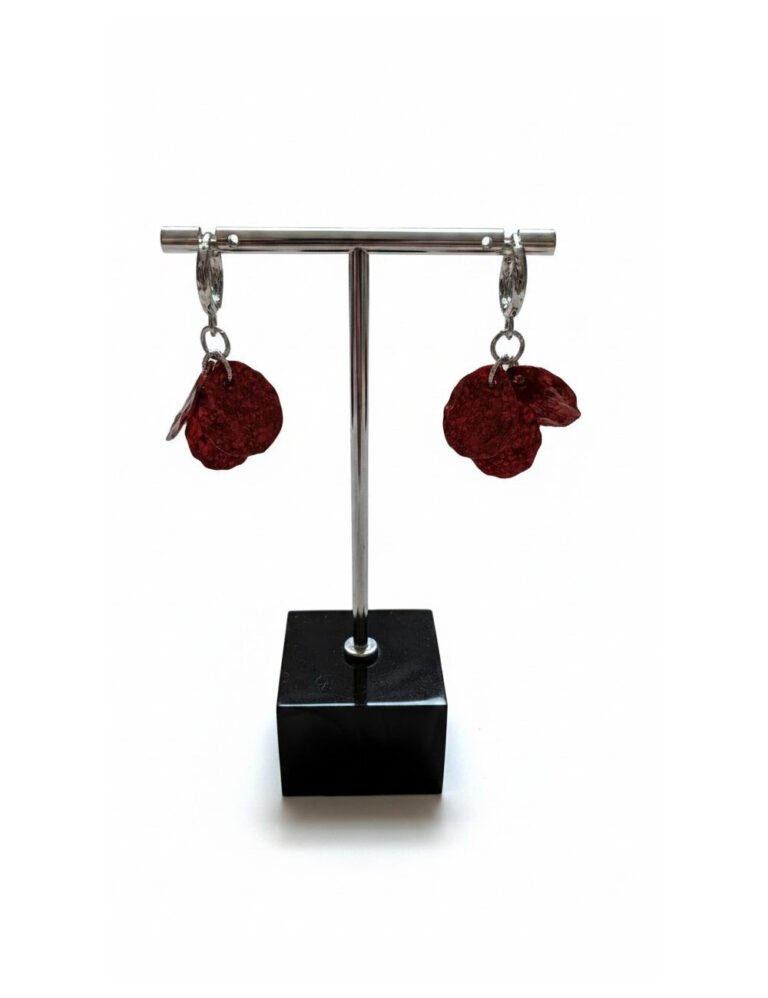 L’Atelier de Patricia - Boucles d'oreilles interchangeable – Rouge
