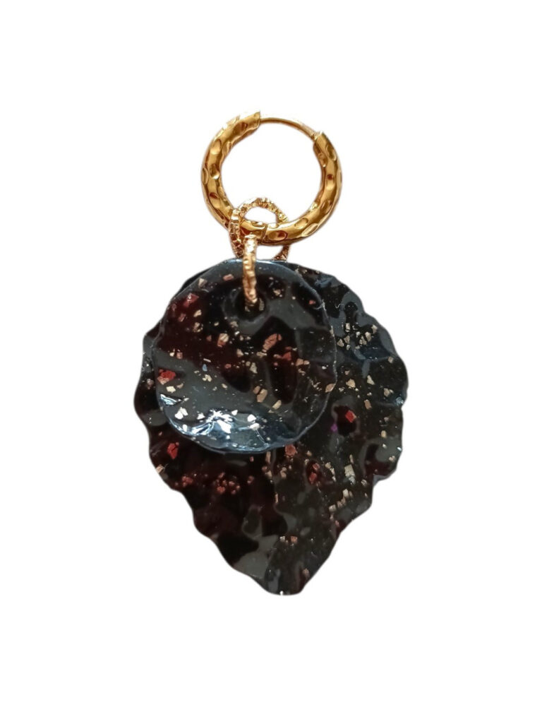 L’Atelier de Patricia - Boucles d'oreilles interchangeable – Boucles d'oreilles interchangeable noir