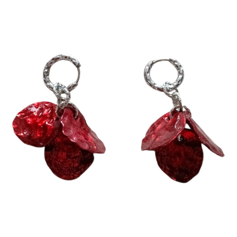 boucles d oreilles interchangeable L’Atelier de Patricia - Boucles d'oreilles interchangeable – Rouge