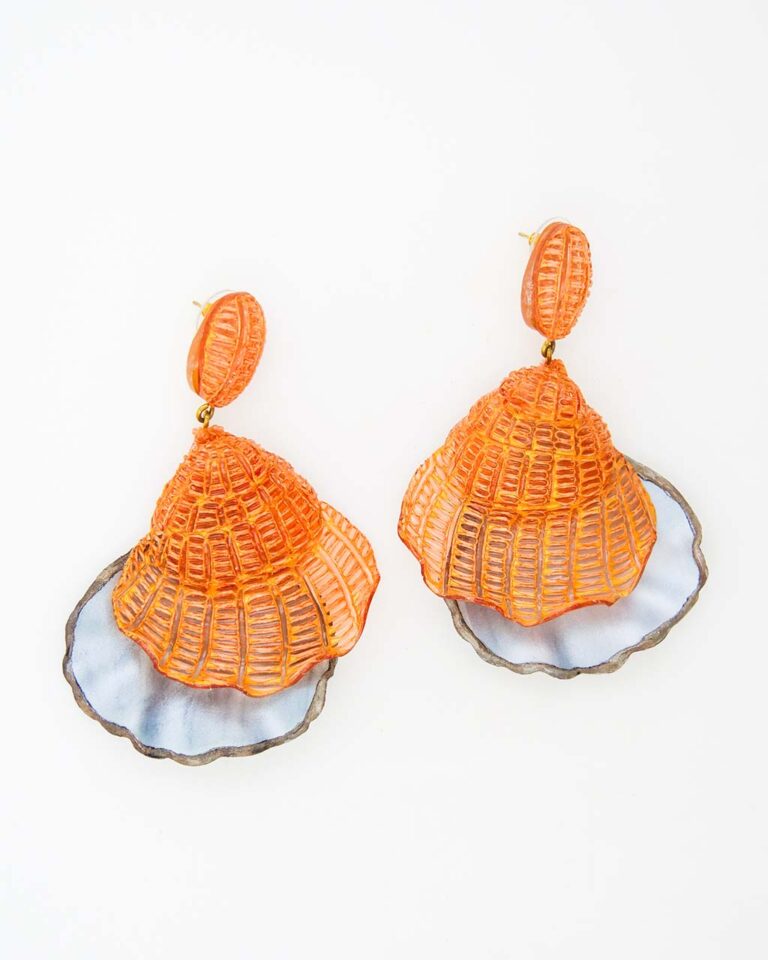 Ciléa Bijoux - Boucles d'oreilles maxi pendantes Saint-Malo – Tige / Or
