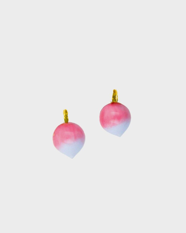 Ciléa Paris - Boucles d'oreilles Radis Botanica – Fleur / Dormeuse (Oreilles percées)