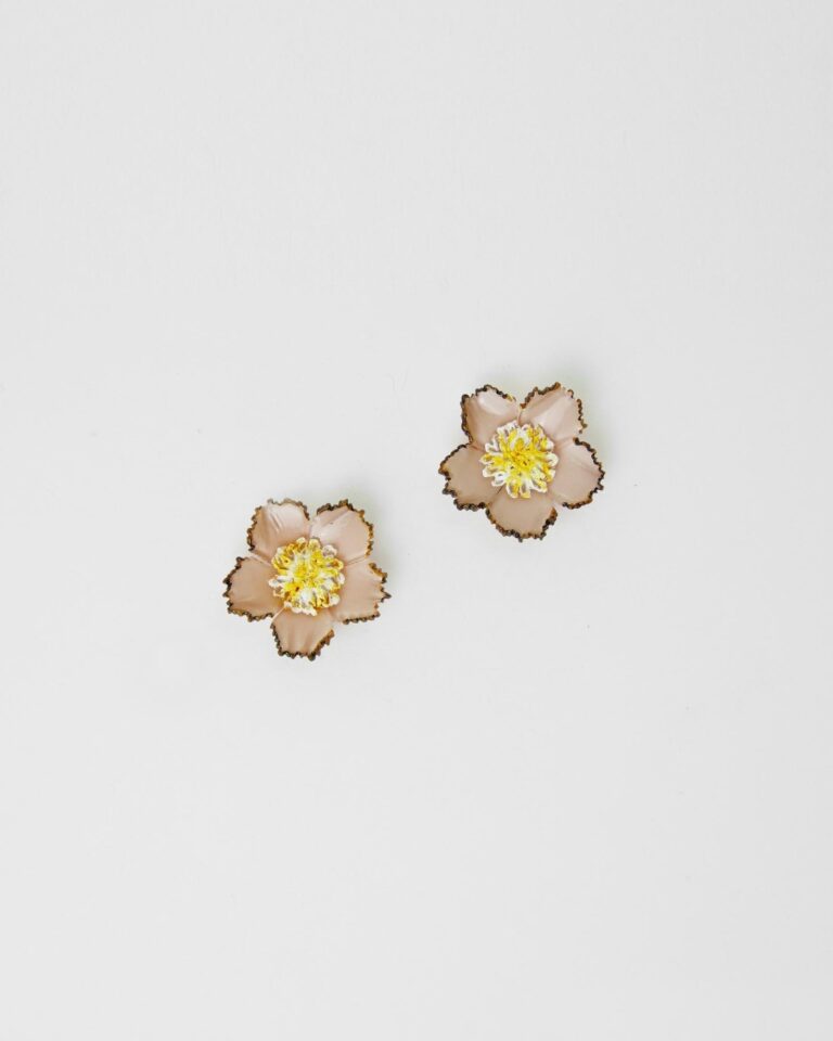 Ciléa Paris - Boucles d'oreilles Tuba - Mini – Bleuet / Dormeuse (Oreilles percées)