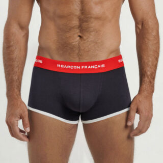 Boxer court tricolore par la marque Garçon Français Garçon Français - Boxer court tricolore