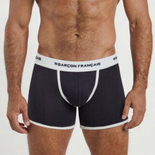 Garçon Français - Boxer classique bleu marine