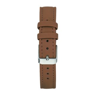 Menthe à l’eau - Bracelet Femme 16 mm Cuir Véritable Camel boucle chromée
