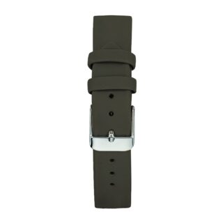 Bracelet Femme 16 mm Cuir Véritable Kaki boucle chromée par la marque Menthe à l’eau Menthe à l’eau - Bracelet Femme 16 mm Cuir Véritable Kaki boucle chromée